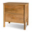 Sri Mango Wood Bedside Table, Natural Finish, Two Drawers