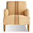 Zairya Jute and Cotton Armchair, Natural & Rust