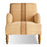 Zairya Jute and Cotton Armchair, Natural & Rust