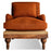 Abe Linen Deconstructed Armchair, Rust