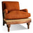Abe Linen Deconstructed Armchair, Rust