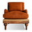 Abe Linen Deconstructed Armchair, Rust
