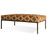 Yalin Upholstered Ottoman, Rust