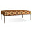 Yalin Upholstered Ottoman, Rust