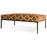 Yalin Upholstered Ottoman, Rust