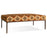 Yalin Upholstered Ottoman, Rust