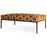 Yalin Upholstered Ottoman, Rust