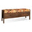 Barir Mango Wood Upholstered Storage Bench