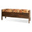 Barir Mango Wood Upholstered Storage Bench