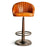 Lal Leather Swivel Counter Chair, Aged Tan