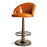 Lal Leather Swivel Counter Chair, Aged Tan