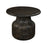 Vivan Grooved Side Table, Charcoal