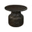 Vivan Grooved Side Table, Charcoal
