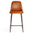 Harsha Leather Counter Chair, Aged Tan