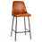Harsha Leather Counter Chair, Aged Tan