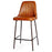 Harsha Leather Counter Chair, Aged Tan