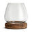 Ika Mango Wood & Recycled Glass Lantern, Candle Holder