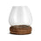 Ika Mango Wood and Recycled Glass Lantern