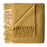 Velatu Fringed Merino Wool Throw, Ochre
