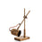 Thenkara Directional Floor Lamp, Antique Brass