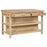 Tivu Reclaimed Wood Kitchen Island, Natural Wood