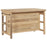 Tivu Reclaimed Wood Kitchen Island, Natural Wood