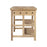 Tivu Reclaimed Wood Kitchen Island, Natural Wood