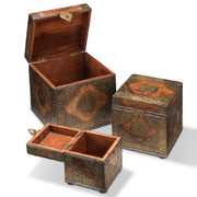 Set of Three Decorative Storage Boxes