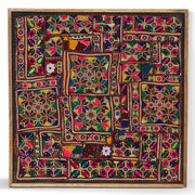 Framed Rajasthani Embroidered Wall Art