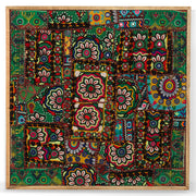 Framed Embroidered Indian Wall Art