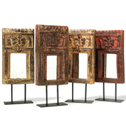 Carved Framed Mirror on Stand