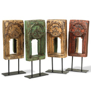 Vintage Carved Mirror with Stand