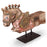 Carved Vintage Wooden Horse on Stand