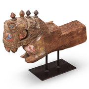 Vintage Wooden Horse on Stand