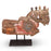 Carved Vintage Wooden Horse on Stand