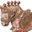 Carved Vintage Wooden Horse on Stand