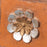 Painted Wooden Flower Panel on Iron Stand