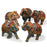 Carved Painted Wooden Elephants