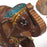 Carved Painted Wooden Elephants