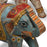 Carved Painted Wooden Elephants