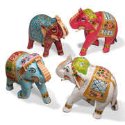 Painted Carved Elephant