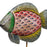 Pair of Green Painted Fish on Stands
