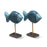 Pair of Painted Wooden Damselfish