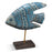 Painted Wooden Angel Fish on Stand