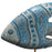 Painted Wooden Angel Fish on Stand
