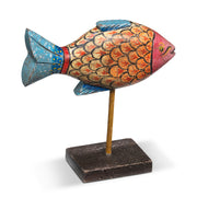 Painted Snapper Fish on Stand