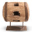 Vintage Wooden Cart Hub on Stand