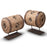 Vintage Wooden Cart Hub on Stand