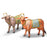 Painted Wooden Cow