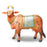 Painted Wooden Cow